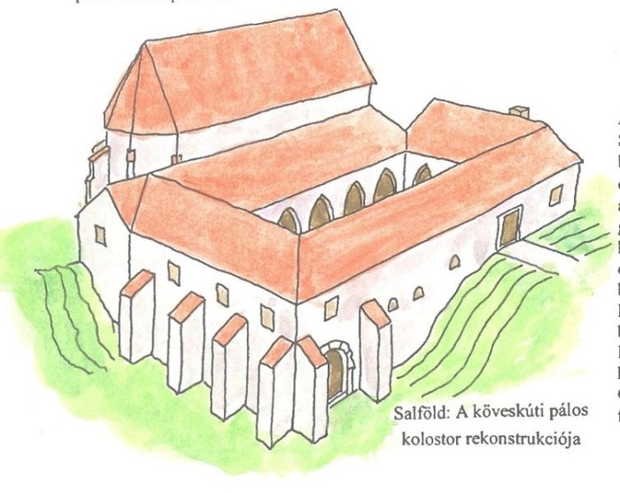 Bérczi Szaniszló rekonstrukciós rajza Guzsik Tamás kutatásai nyomán